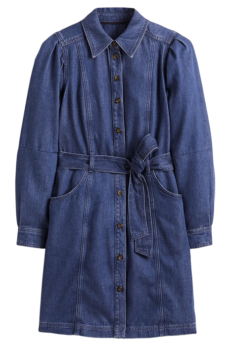 PUFF SLEEVE DENIM MINI DRESS MDN 6