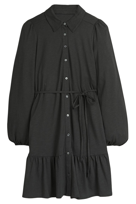 TIERED JERSEY MINI SHIRT DRESS CHK 6