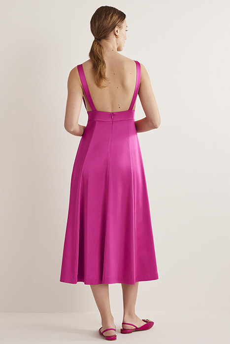 FIT AND FLARE MIDI PARTY DRESS PNK 2