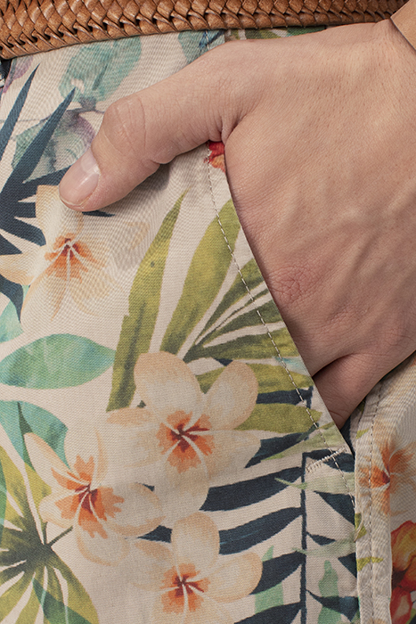 TROPIC FLOWERPRINT FANCY SHORT BROWN 5