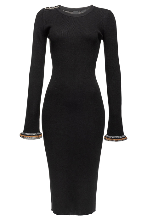 DALES ABITO COSTINA MISTO LANA BLACK 6