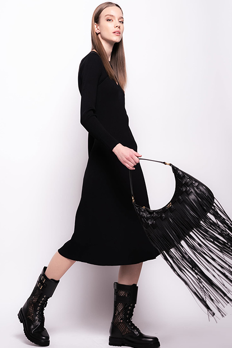 MANRESA ABITO COSTINA CREPE BLACK 4