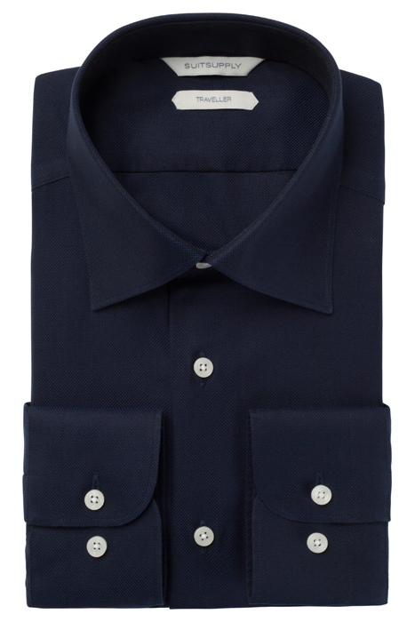 Navy Royal Oxford Slim Fit Shirt 2