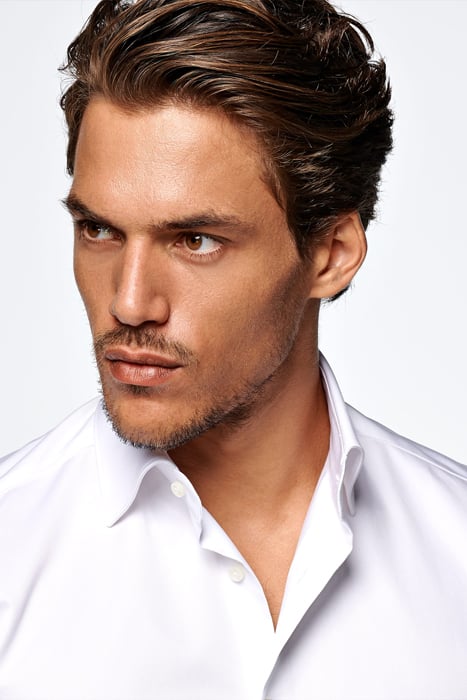 White Twill Slim Fit Shirt 4