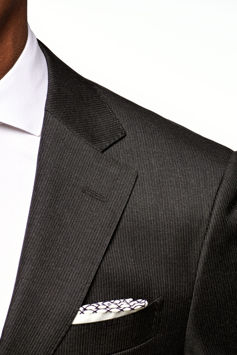 Dark Grey Striped Napoli Suit 4