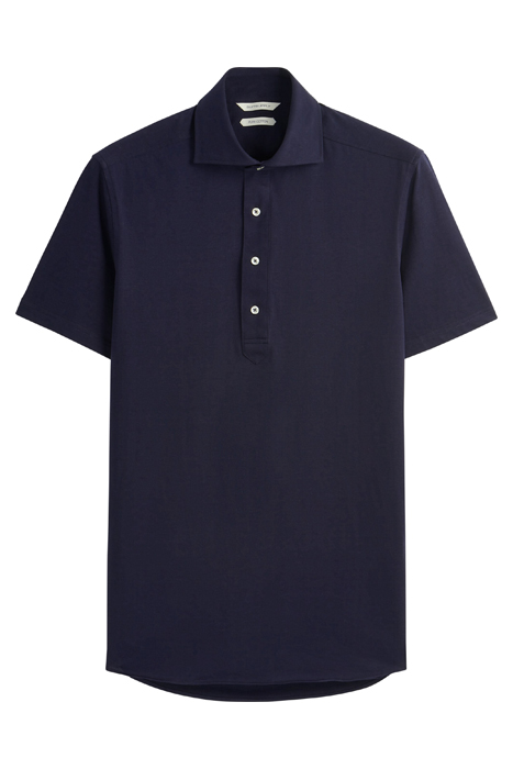 Navy Knitted Short Sleeve Popover 2