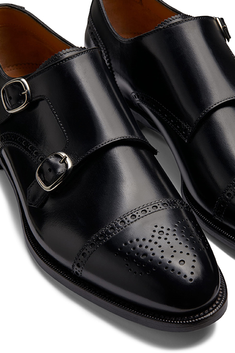 BLACK DOUBLE MONK STRAP 6
