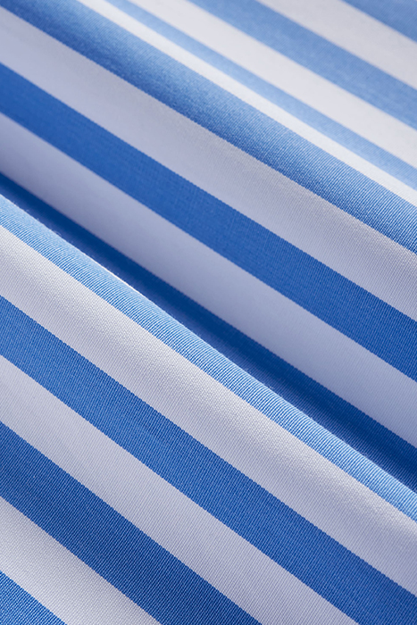 MID BLUE STRIPED SLIM FIT SHIRT 5