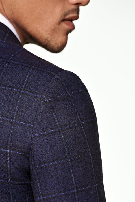 Navy Checked Sienna Suit 9