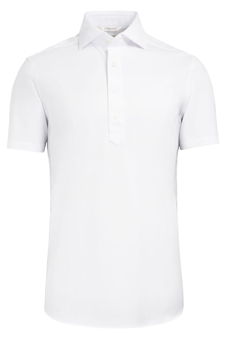 White Jersey Extra Slim Fit Short Sleeve Shirt 2