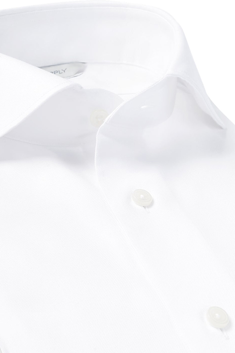 WHITE PINPOINT OXFORD EXTRA SLIM FIT SHIRT 8
