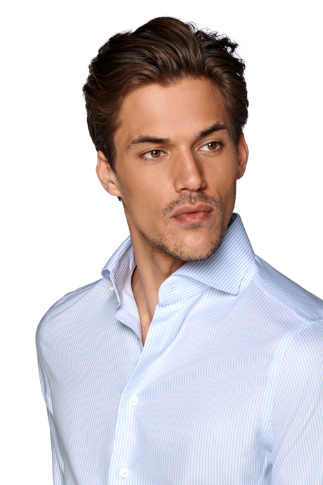 Light Blue Striped Extra Slim Fit Shirt 4