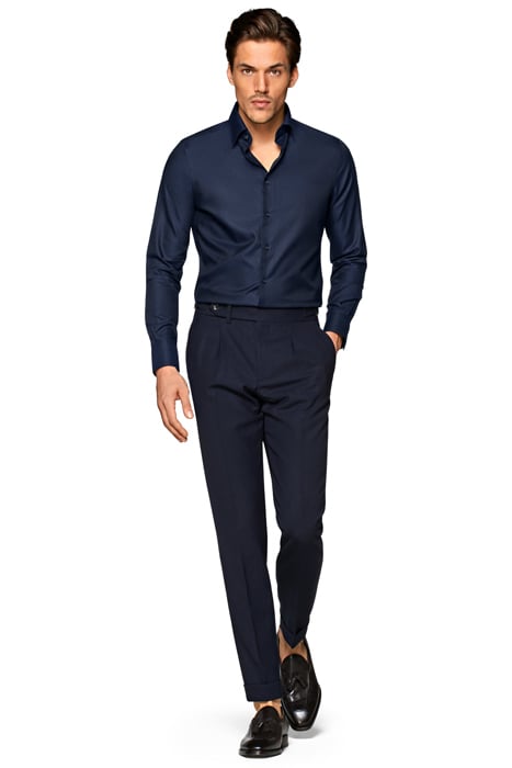 Navy Royal Oxford Slim Fit Shirt 4