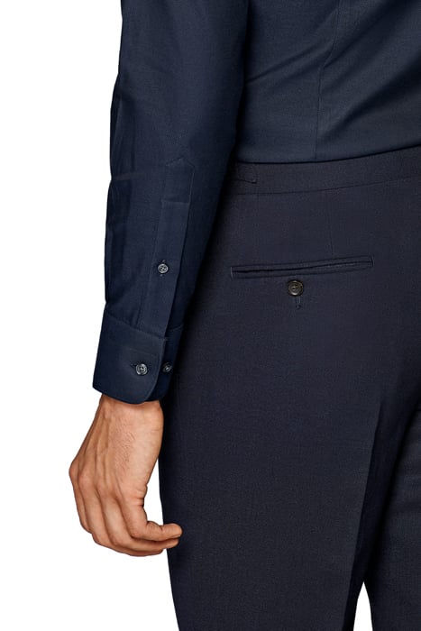 Navy Royal Oxford Slim Fit Shirt 10