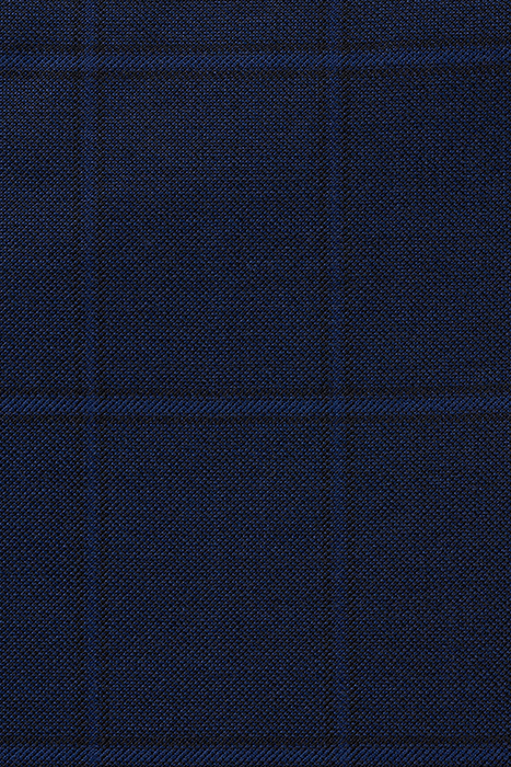 NAVY CHECKED LAZIO SUIT 4