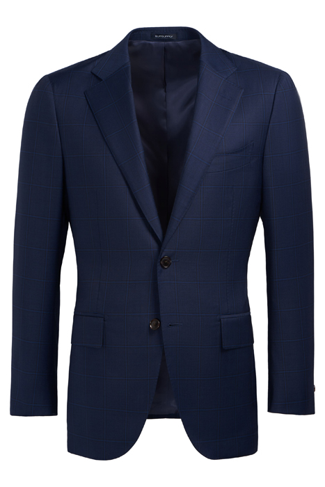 NAVY CHECKED LAZIO SUIT 6