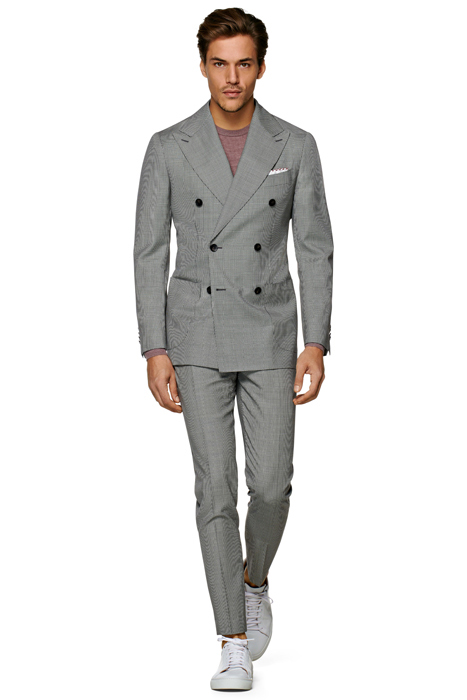 Mid Grey Houndstooth Havana Suit 1