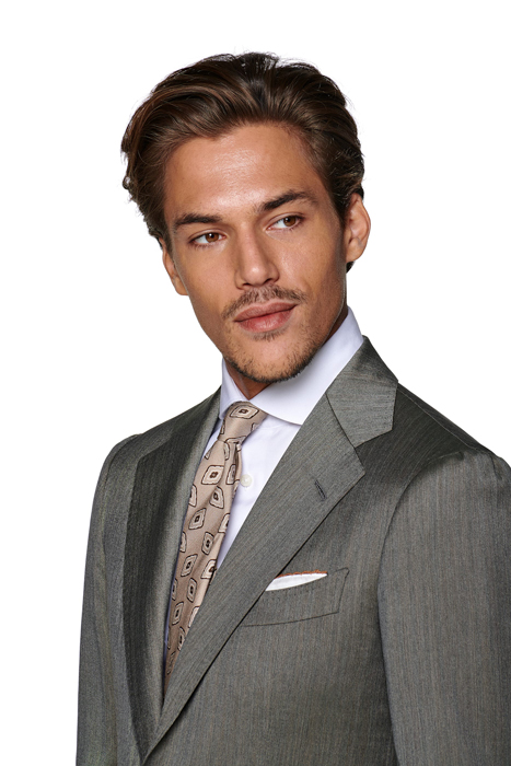 Green Herringbone Havana Suit 6