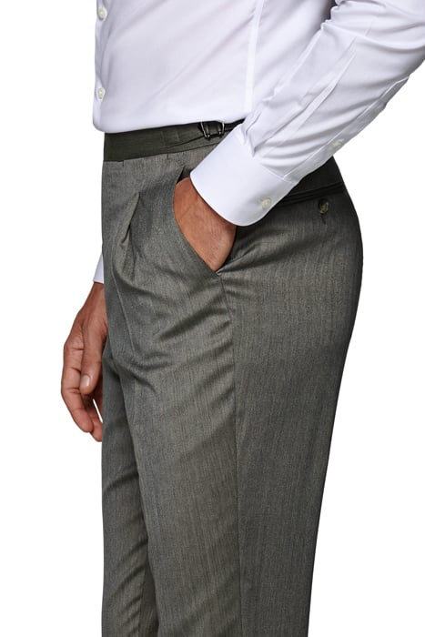 Green Herringbone Havana Suit 9