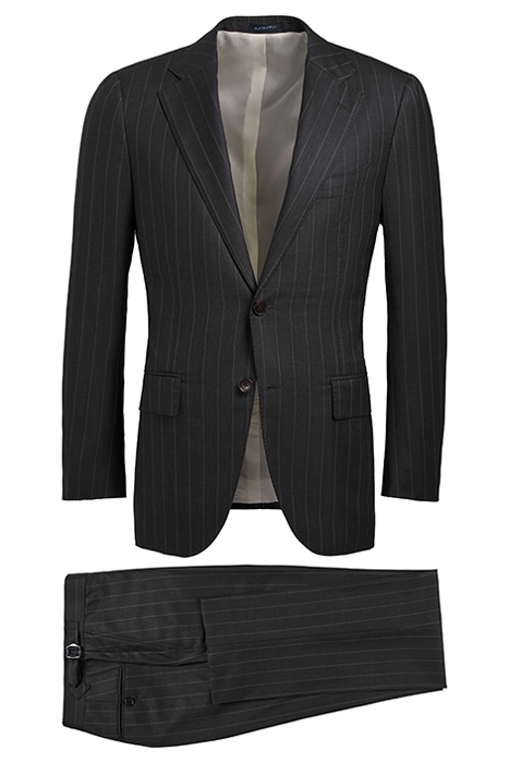 Mid Grey Striped Lazio Suit 2