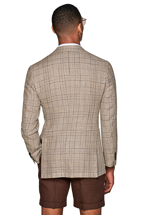 LIGHT BROWN CHECKED HAVANA BLAZER 4