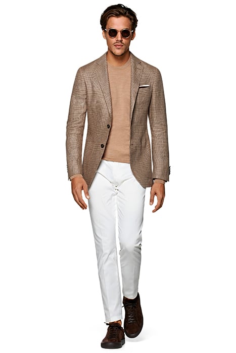 MID BROWN CHECKED HAVANA BLAZER 3