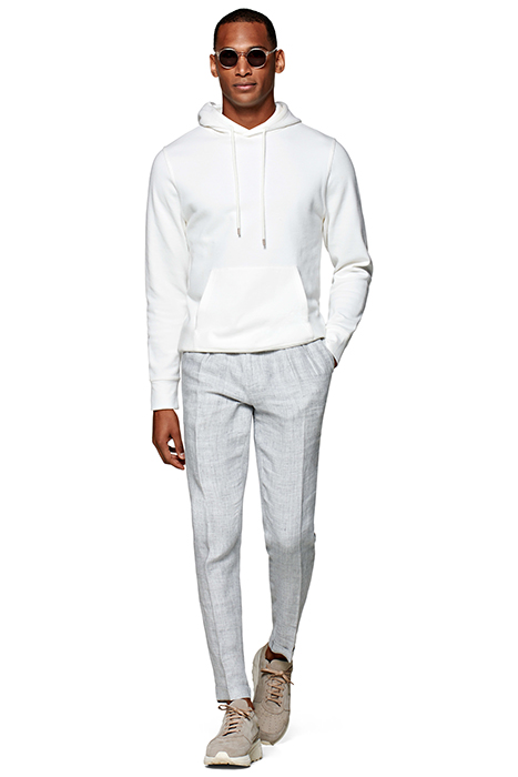 Light Grey Pleated Blake Trousers 3