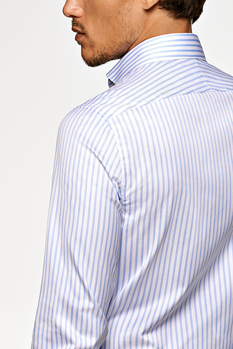 Light Blue Striped Slim Fit Shirt 5