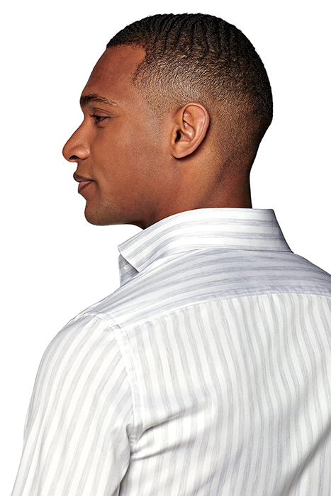 Light Grey Striped Extra Slim Fit Shirt 7