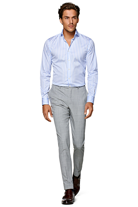Light Blue Striped Extra Slim Fit Shirt 3
