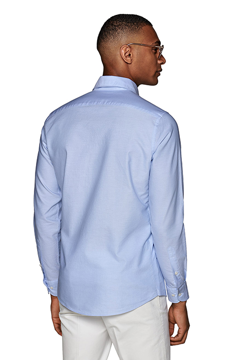 Light Blue Royal Oxford Slim Fit Shirt 3