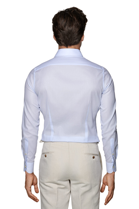 Light Blue Giro Inglese Extra Slim Fit Shirt 3