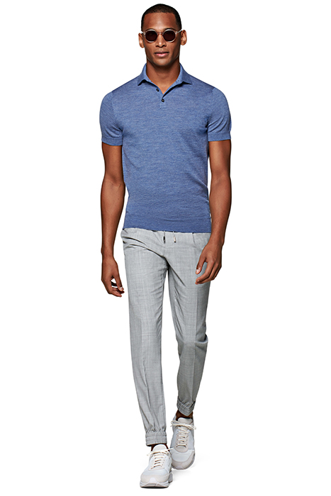 MID BLUE POLO SHIRT 4