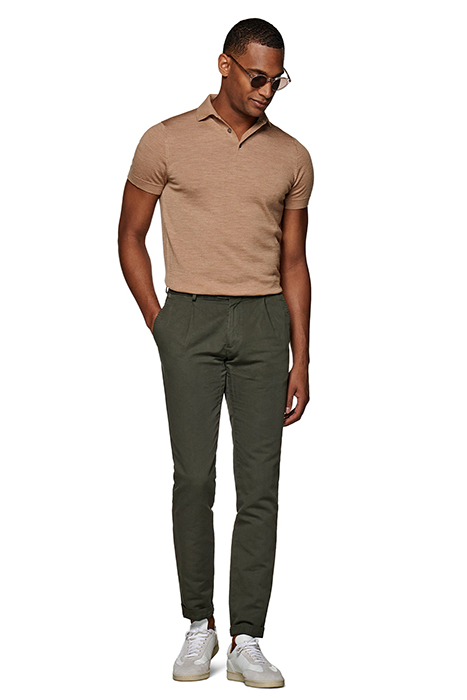 Mid Green Pleated Campo Chino 5