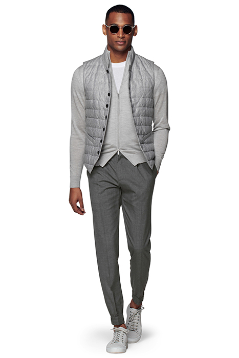 LIGHT GREY DOWN VEST 4