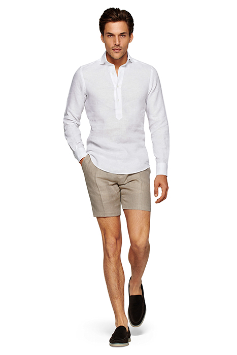 WHITE EXTRA SLIM FIT POPOVER 4