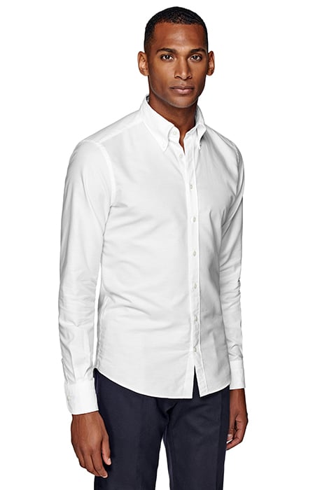 WHITE WASHED OXFORD SLIM FIT SHIRT 1