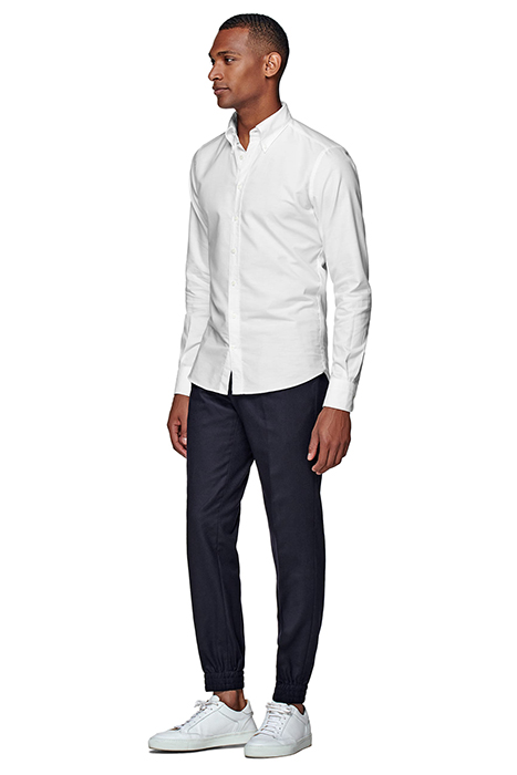 WHITE WASHED OXFORD SLIM FIT SHIRT 5