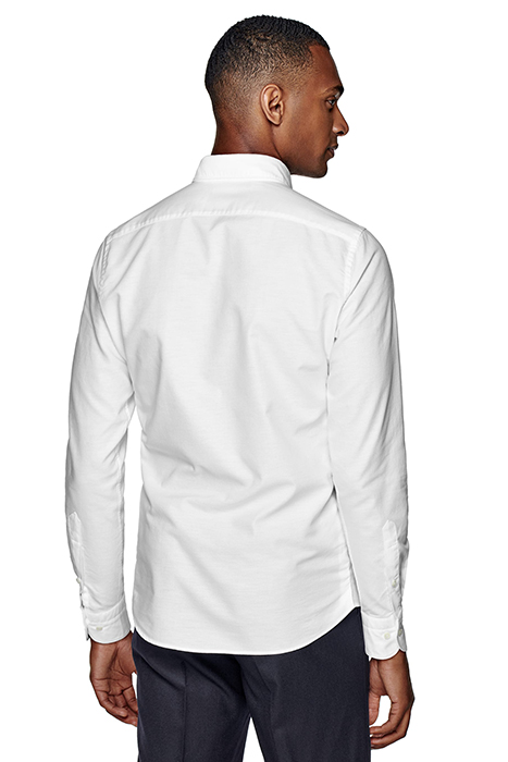 WHITE WASHED OXFORD SLIM FIT SHIRT 3
