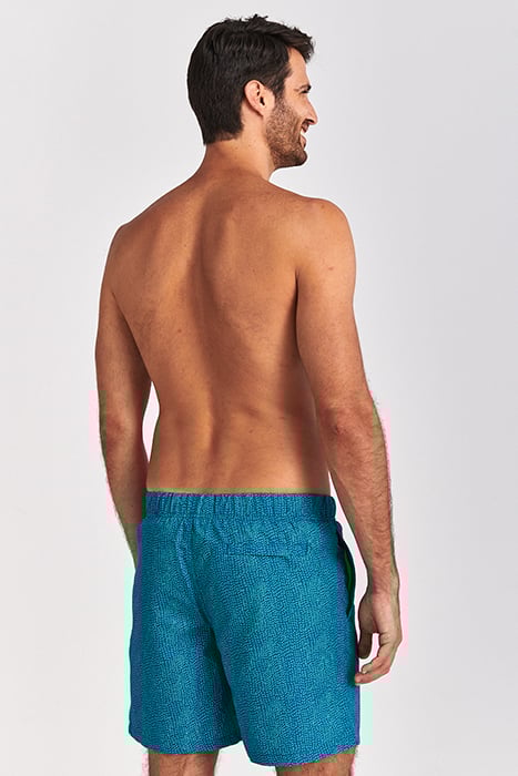 MEN SWIM SHORT MINIMAL MICRO PEACH DEEP LAGOON BLUE 2
