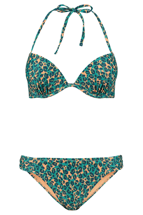 LADIES LUCA BIKINI SET TROPICAL TIGER TROPIC GREEN 4