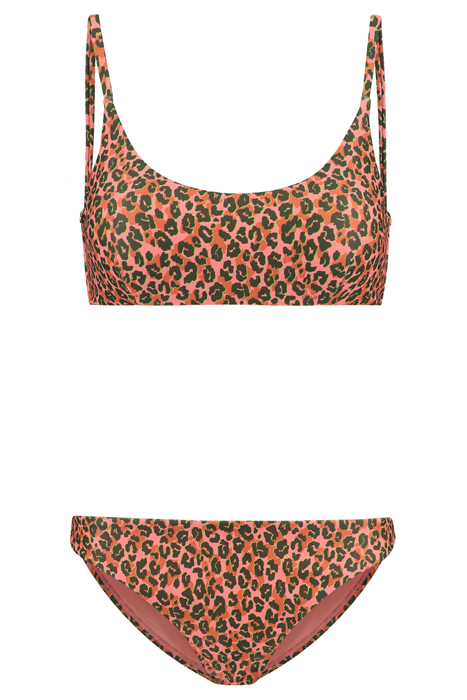 LADIES LOU BIKINI SET TROPICAL TIGER STRAWBERRY PINK 4