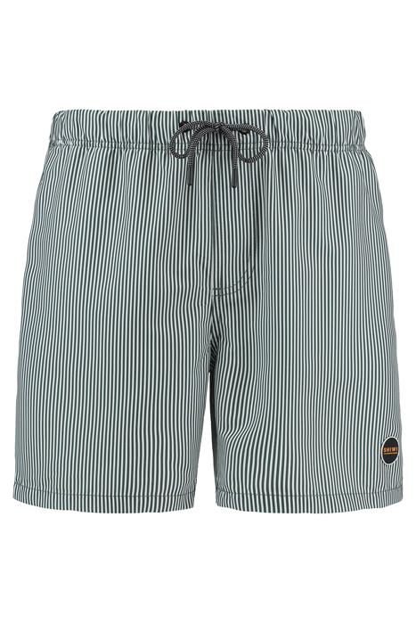 MEN SWIMSHORT SKINNY STRIPE CILANTRO GREEN 1