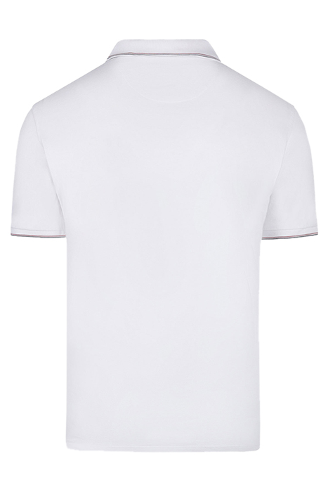 TIPPING POLO WITH BADGE RF WHITE 2
