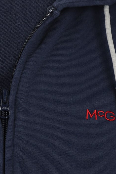 ESSENTIAL HOODED ZIP THRU NAVY 3