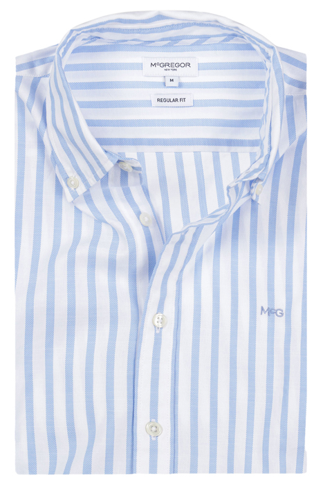 DOBBY BOLD STRIPE SHIRT L/S RF MEDIUM BLUE 3