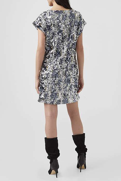 BILAZ CAMO SEQUIN DRESSES SILVER 2