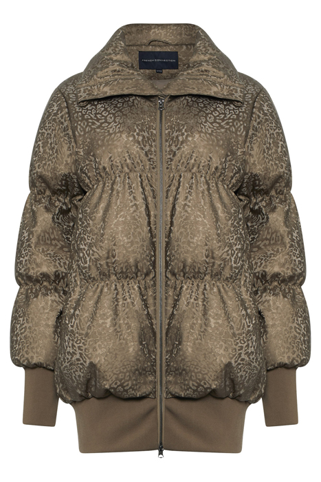 EONA LEOPARD VEGAN PUFFER JKT BRONZE MULTI 4