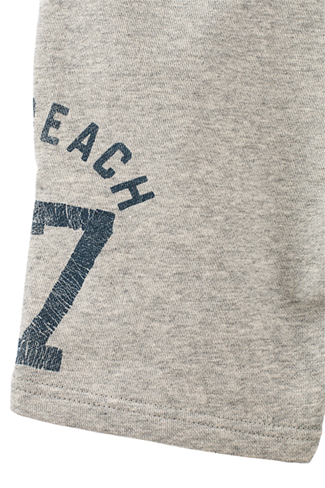 BOYS’ MEDIUM GREY MARL AND NAVY SWEATSHIRT FABRIC BERMUDAS 5