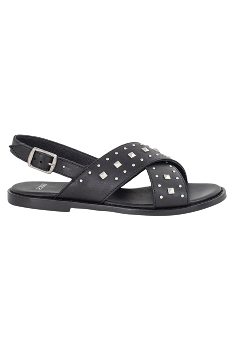 GIRLS’ BLACK STUDDED SANDALS 1